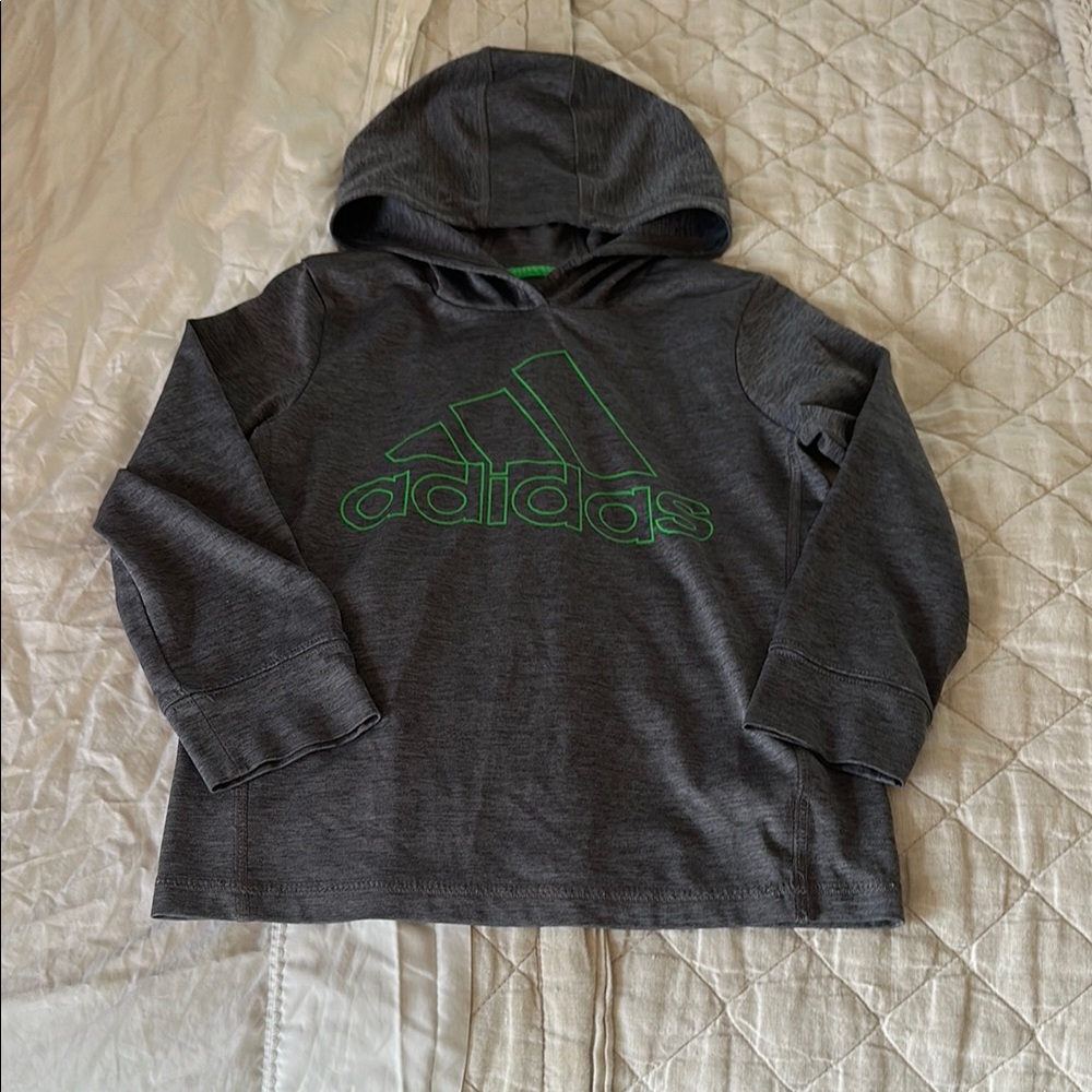 Adidas Kids Gray Hoodie
